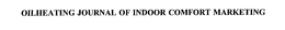 OILHEATING JOURNAL OF INDOOR COMFORT MARKETING trademark