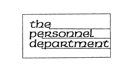 THE PERSONNEL DEPARTMENT trademark