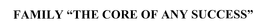FAMILY "THE CORE OF ANY SUCCESS" trademark