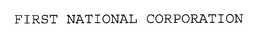 FIRST NATIONAL CORPORATION trademark