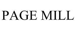 PAGE MILL trademark