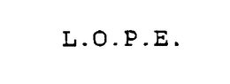 L.O.P.E. trademark