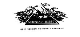 MOUNTAIN HORSE MOST TECHNICAL RIDINGWEAR WORLDWIDE trademark