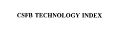 CSFB TECHNOLOGY INDEX trademark