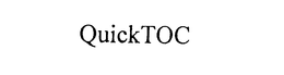 QUICKTOC trademark