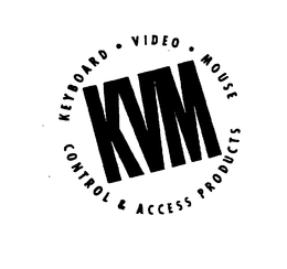 KVM KEYBOARD VIDEO MOUSE CONTROL & ACCESS PRODUCTS trademark