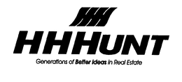 HHH HHHUNTGENERATIONS OF BETTER IDEAS IN REAL ESTATE trademark