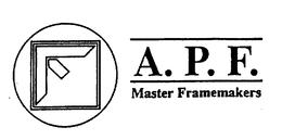 A.P.F. MASTER FRAMEMAKERS trademark