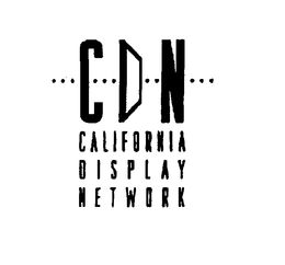 . . .C. . .D. .N. . .  CALIFORNIA DISPLAY NETWORK trademark