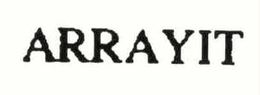 ARRAYIT trademark