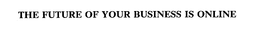 THE FUTURE OF YOUR BUSINESS IS ONLINE trademark