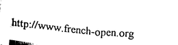 HTTP:WWW.FRENCH-OPEN.ORG trademark