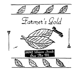 FARMER'S GOLD 200 PAPERS INSIDE 6OZ NET WT trademark