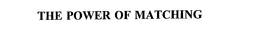 THE POWER OF MATCHING trademark