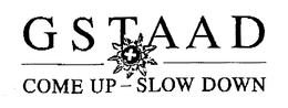 GSTAAD COME UP-SLOW DOWN trademark