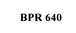 BPR 640 trademark