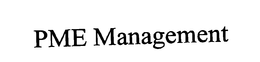 PME MANAGEMENT trademark