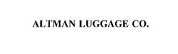 ALTMAN LUGGAGE CO. trademark