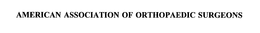 AMERICAN ASSOCIATION OF ORTHOPAEDIC SURGEONS trademark