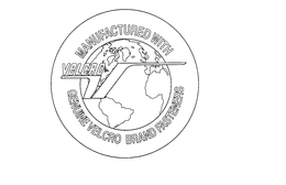 V MANUFACTRED WITH GENUINE VELCRO BRAND FASTENERS trademark