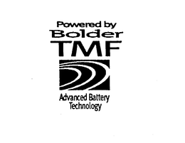 POWERED BY BOLDER TMF ADVANCED BATTERY TECHNOLOGY trademark