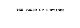 THE POWER OF PEPTIDES trademark
