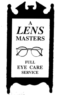 A LENS MASTERS FULL EYE CARE SERVICE trademark
