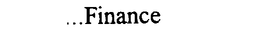 . . .FINANCE trademark