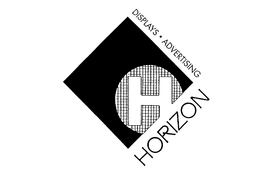 H HORIZON DISPLAYS. ADVERTISING trademark