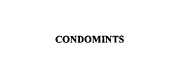 CONDOMINTS trademark