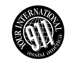 YOUR INTERNATIONAL 911 ASSIST AMERICA trademark
