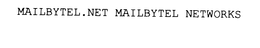 MAILBYTEL.NET MAILBYTEL NETWORKS trademark
