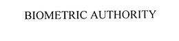 BIOMETRIC AUTHORITY trademark
