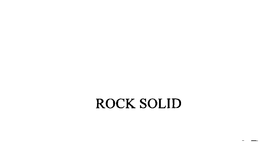 ROCK SOLID trademark