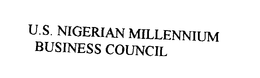 U.S. NIGERIAN MLLLENNIUM BUSINESS COUNCIL trademark