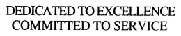 DEDICATED TO EXCELLENCE COMMITTED TO SERVICE trademark