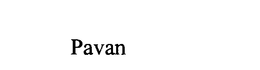 PAVAN trademark
