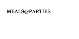 MEALS@PARTIES trademark