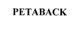 PETABACK trademark