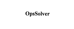 OPSSOLVER trademark