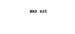 ERS 425 trademark