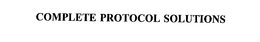 COMPLETE PROTOCOL SOLUTIONS trademark