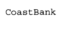 COASTBANK trademark