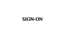 SIGN-ON trademark