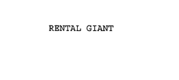 RENTAL GIANT trademark