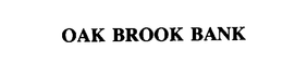OAK BROOK BANK trademark