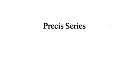 PRECIS SERIES trademark