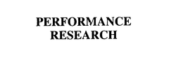PERFORMANCE RESEARCH trademark