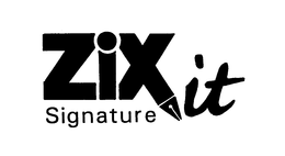 ZIXIT SIGNATURE trademark