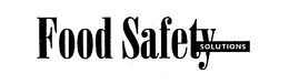 FOOD SAFETY SOLUTIONS trademark